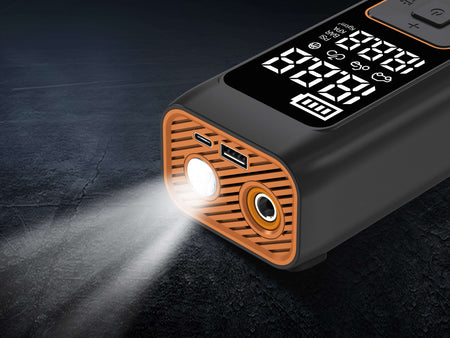 TCCBAC HK580(CC238) - 8000mAh Φορητός Εκκινητής Μπαταρίας Αυτοκινήτου 1000A με Power Bank  / USB / Τρόμπα / Φακό 12V