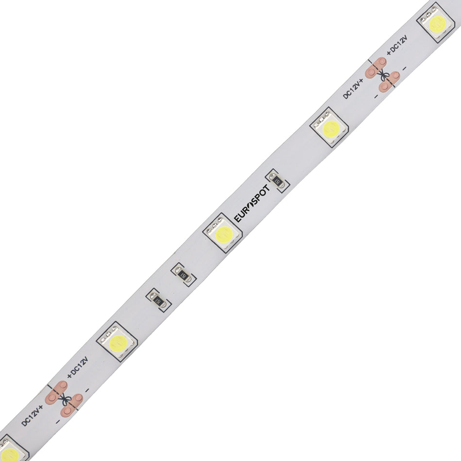 EuroSpot Led Ταινία DC:12V 5050 SMD IP20 7.2W/M 70lm/W 2700K 5m Θερμό Λευκό
