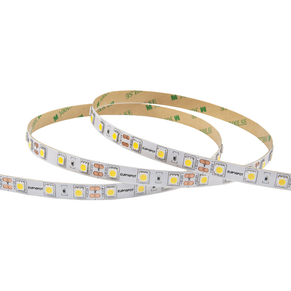 EuroSpot Led Ταινία DC:12V 5050 SMD IP20 14.4W/M 140lm/W 6000K 5m Ψυχρό Λευκό