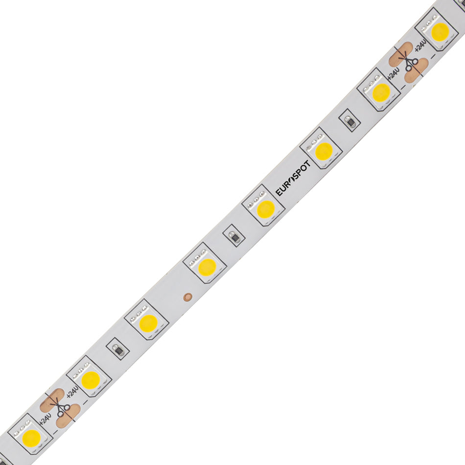 EuroSpot Led Ταινία DC:24V 5050 SMD IP20 14.4W/m 50lm/W 2700K 5m Θερμό Λευκό