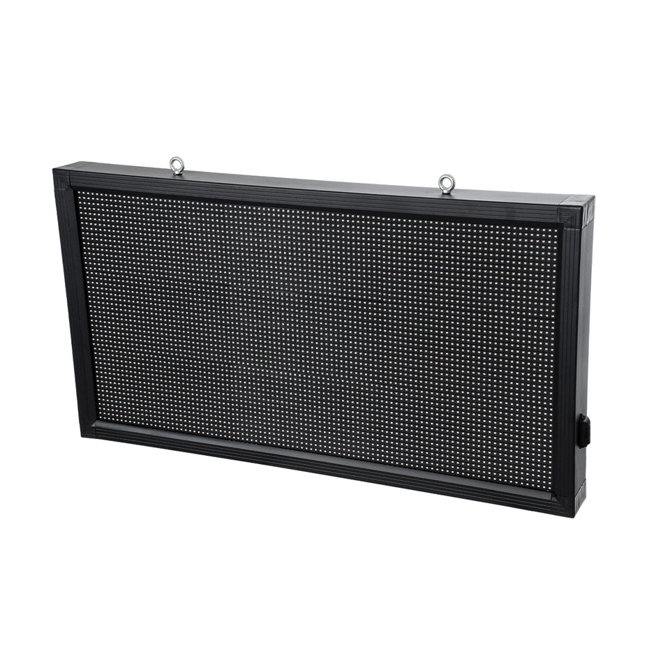 GLOBOSTAR® DISPLAY 90811 Κυλιόμενη Ψηφιακή Επιγραφή 96x48cm P10 Μονής Όψης LED AC 220-240V Αδιάβροχο IP65 Πορτοκαλί - WiFi Control μέσω FK APP - Αισθητήρας Θερμοκρασίας & Υγρασίας - Μ104 x Π9 x Υ56cm - 2 Χρόνια Εγγύηση
