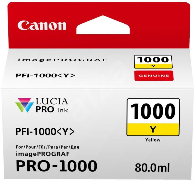 Μελάνι Canon PFI-1000 Κίτρινο