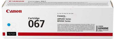 Canon 067 Γνήσιο Toner Laser Εκτυπωτή Κυανό 1250 Σελίδων 5101C002