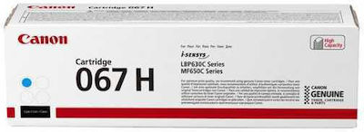 Canon 067H Γνήσιο Toner Laser Εκτυπωτή Κυανό High Capacity 2350 Σελίδων (5105C002)