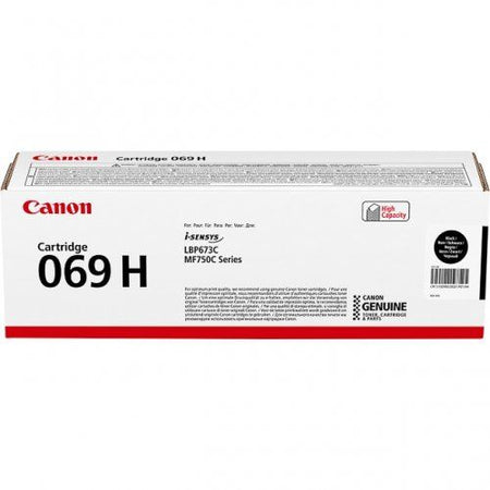 Canon 069H Γνήσιο Toner Laser Εκτυπωτή Μαύρο High Yield 7600 Σελίδων (5098C002)