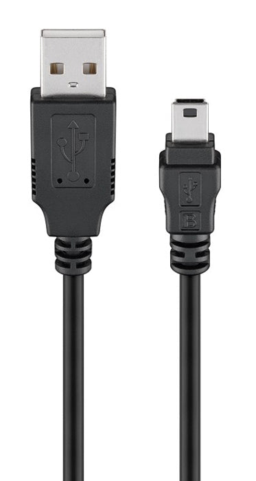 GOOBAY καλώδιο USB σε USB Mini 45740, 480Mbps, 1m, μαύρο