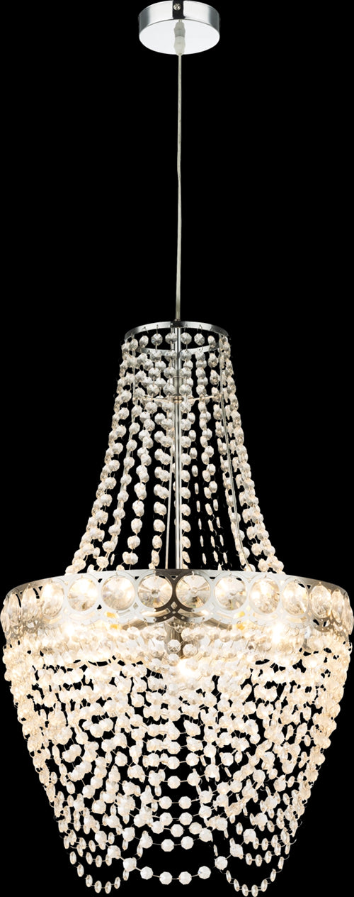 STROMBOLIchandelier metal chromed, 3x E27