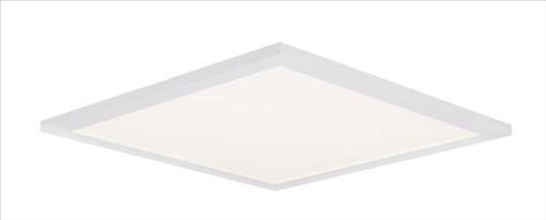 Ceiling Light aluminium white, acrylic opal white, suitable for dimming, Remote control, Color fixing, LxWxH:450x450x53, incl. 1