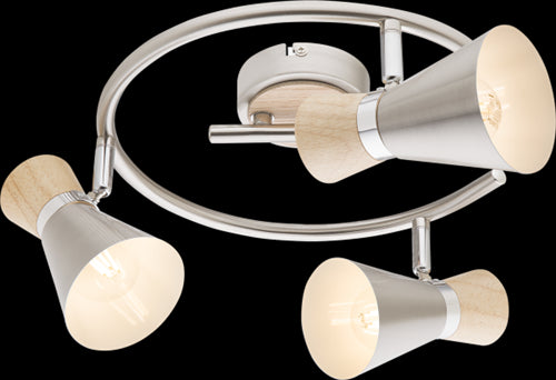 MAREIspotlights wood natural color, 3x E14