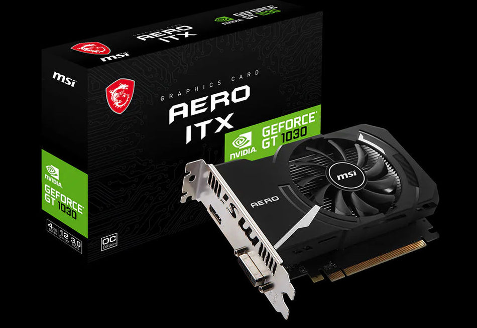 Κάρτα Γραφικών (VGA) NVIDIA MSI GT 1030 AERO ITX 4GD4 OC