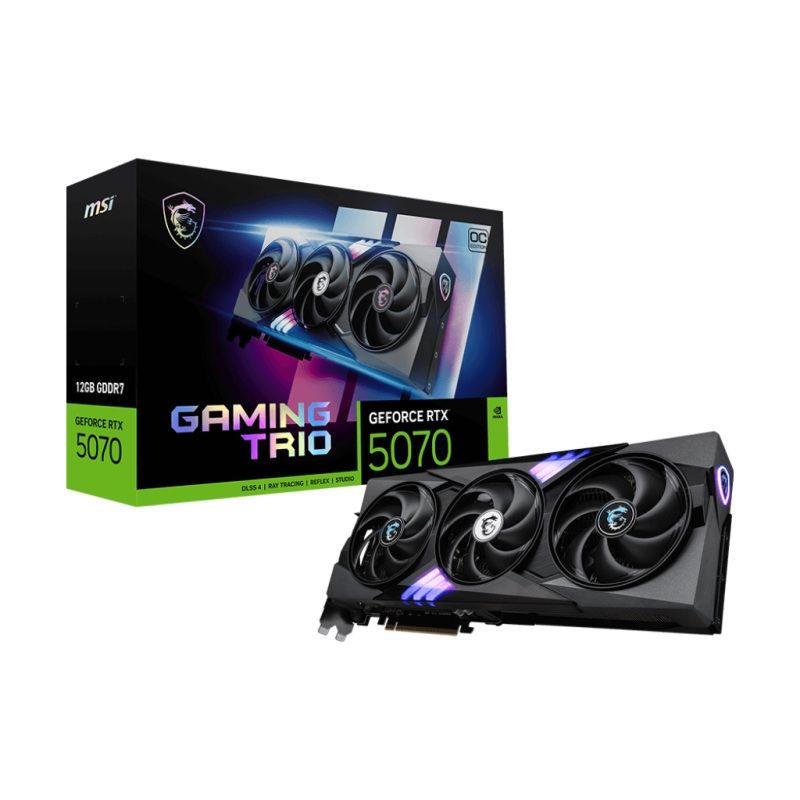 Κάρτα Γραφικών (VGA) Nvidia MSI GeForce RTX 5070 Gaming Trio OC (12GB, GDDR7, 192bit)