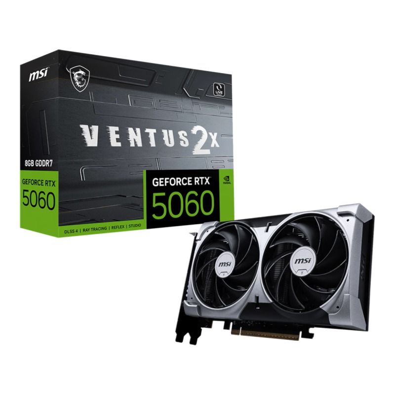 Κάρτα Γραφικών (VGA) Nvidia MSI GeForce RTX 5060 Ventus 2X OC (8GB, GDDR7, 128bit)