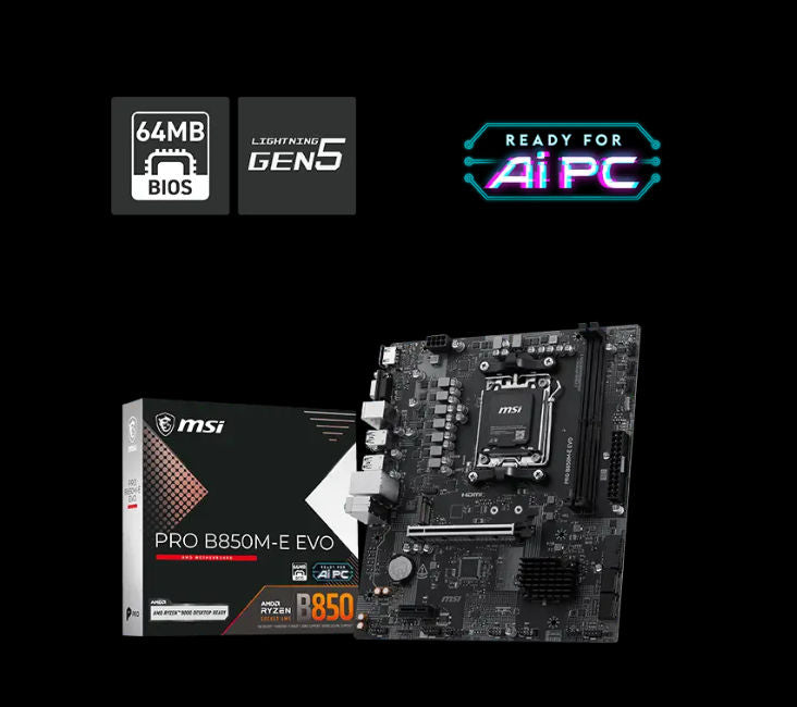 Μητρική MSI PRO B850M-E EVO