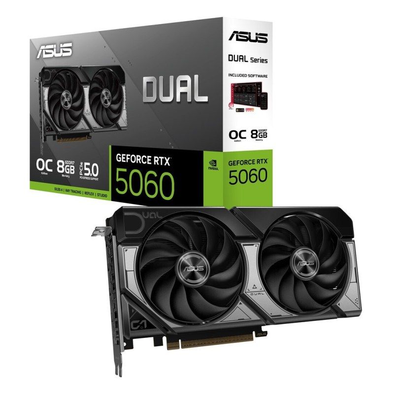 Κάρτα Γραφικών (VGA) Nvidia Asus DUAL-RTX5060-O8G (8GB, GDDR7, 128bit)