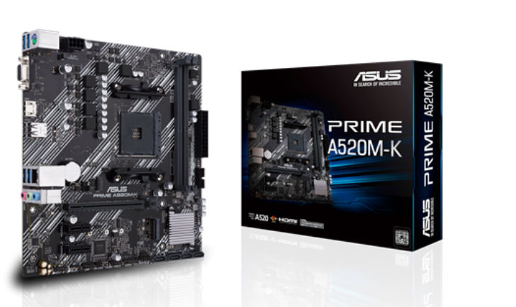 Μητρική Asus Prime A520M-K (A520/DDR4/AM4)