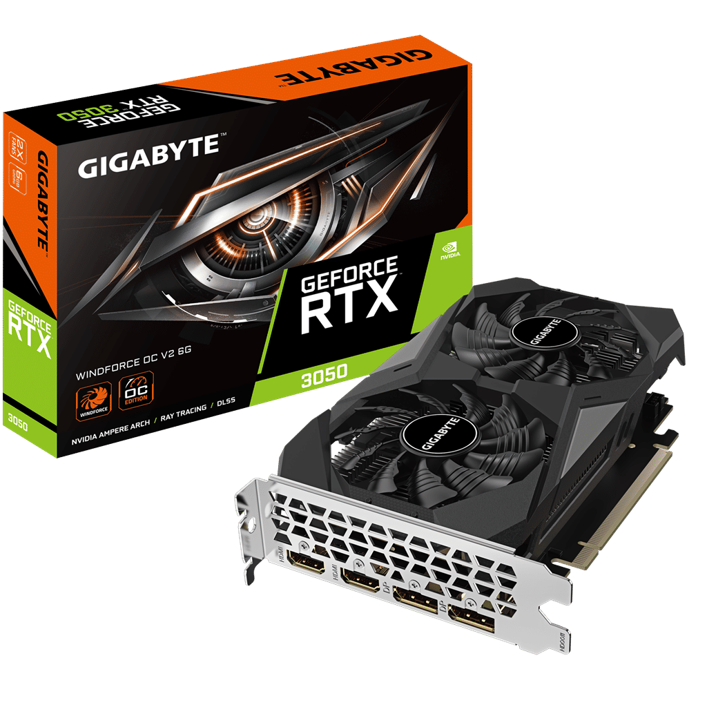 Κάρτα Γραφικών (VGA ) NVIDIA Gigabyte RTX 3050 WINDFORCE OC 6G v2