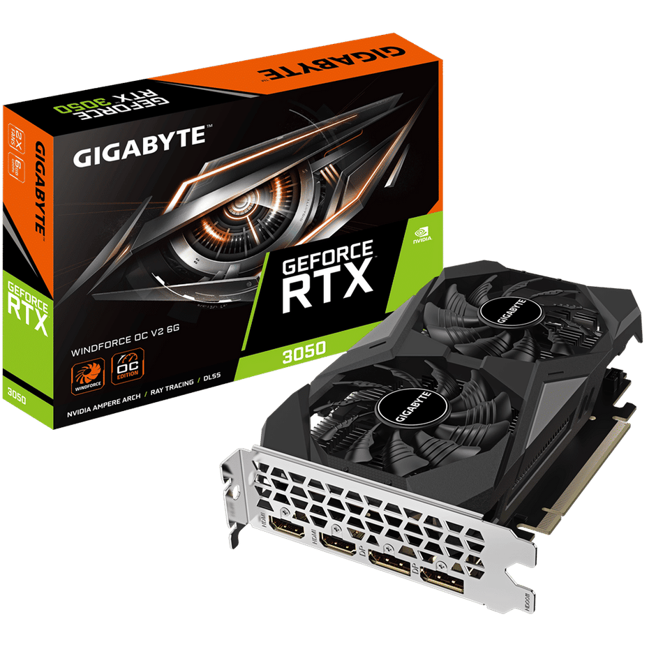 Κάρτα Γραφικών (VGA ) NVIDIA Gigabyte RTX 3050 WINDFORCE OC 6G v2