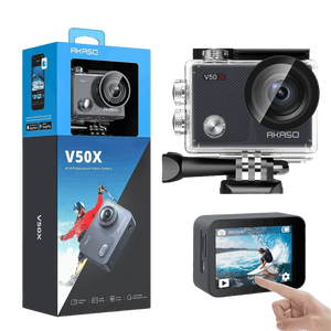 (New Version)Akaso V50X Action Camera 4K/30fps UHD, Με 2 Μπαταρίες, Σταθεροποίηση Εικόνας, Αδιάβροχη, Wifi