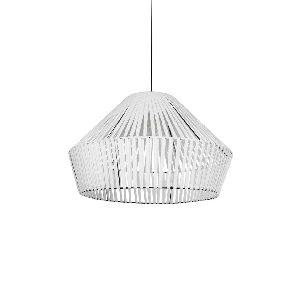 NUI 205-0064 Suspension Plafonnier Boho avec Douille 1 x E27 AC 220-240V IP20 - Blanc - L60 x P60 x H41cm