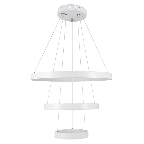 NEMESIS TRIO 61168-DECO Κρεμαστό Φωτιστικό Δαχτυλίδι-Κύκλος LED CCT 100W 12123lm 360° AC 220-240V - Εναλλαγή Φωτισμού μέσω Τηλεχειριστηρίου All In One Dimmable - 3 Years Warranty