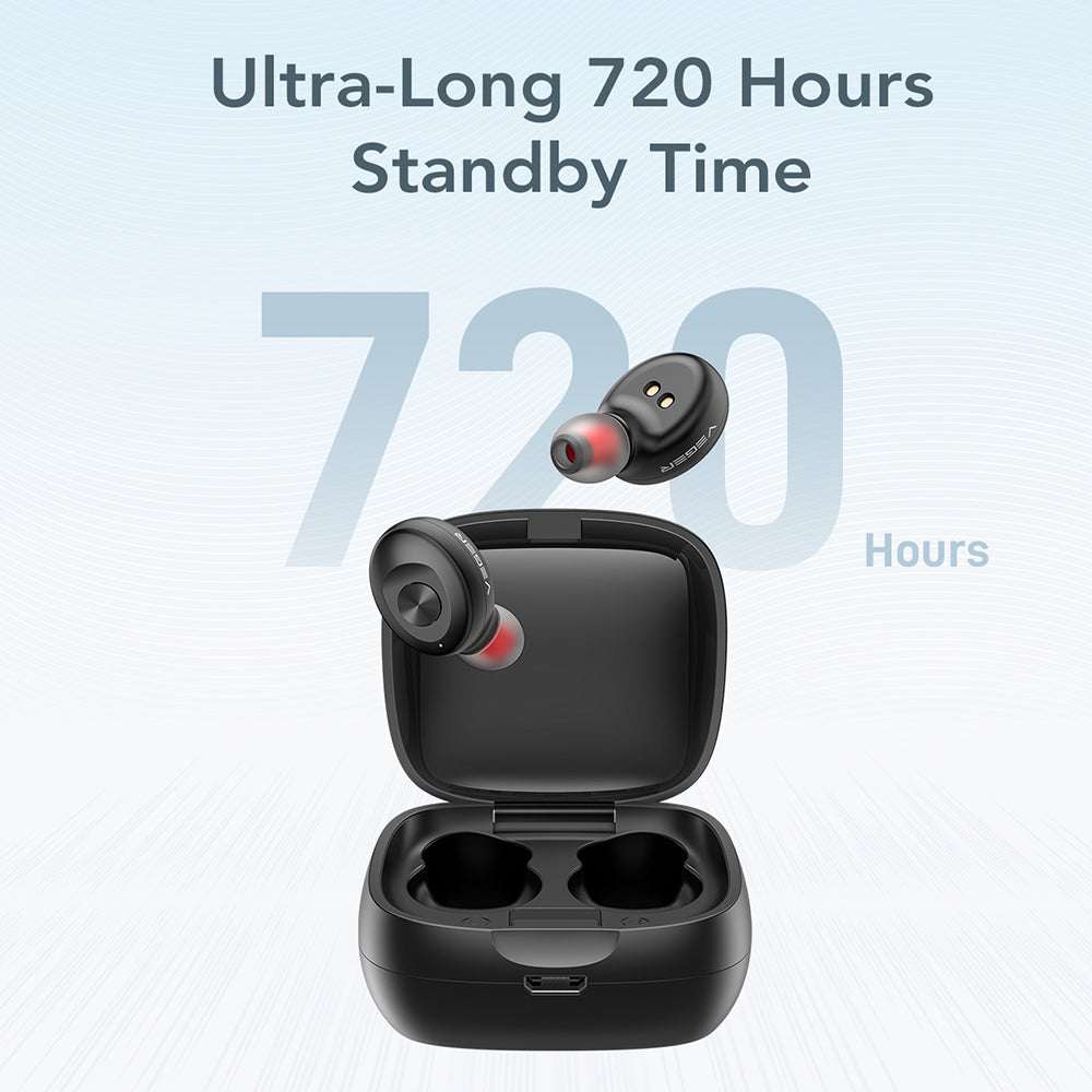 Veger XG08 In-ear Bluetooth Handsfree Earphones with Charging Case Black