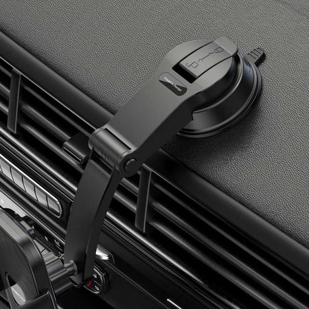 Recci RHO-C39 360 Degree Rotating Suction Cup Car Phone Holder Black