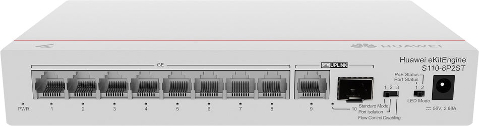 HUAWEI eKitEngine Switch S110-8P2ST Unmanaged