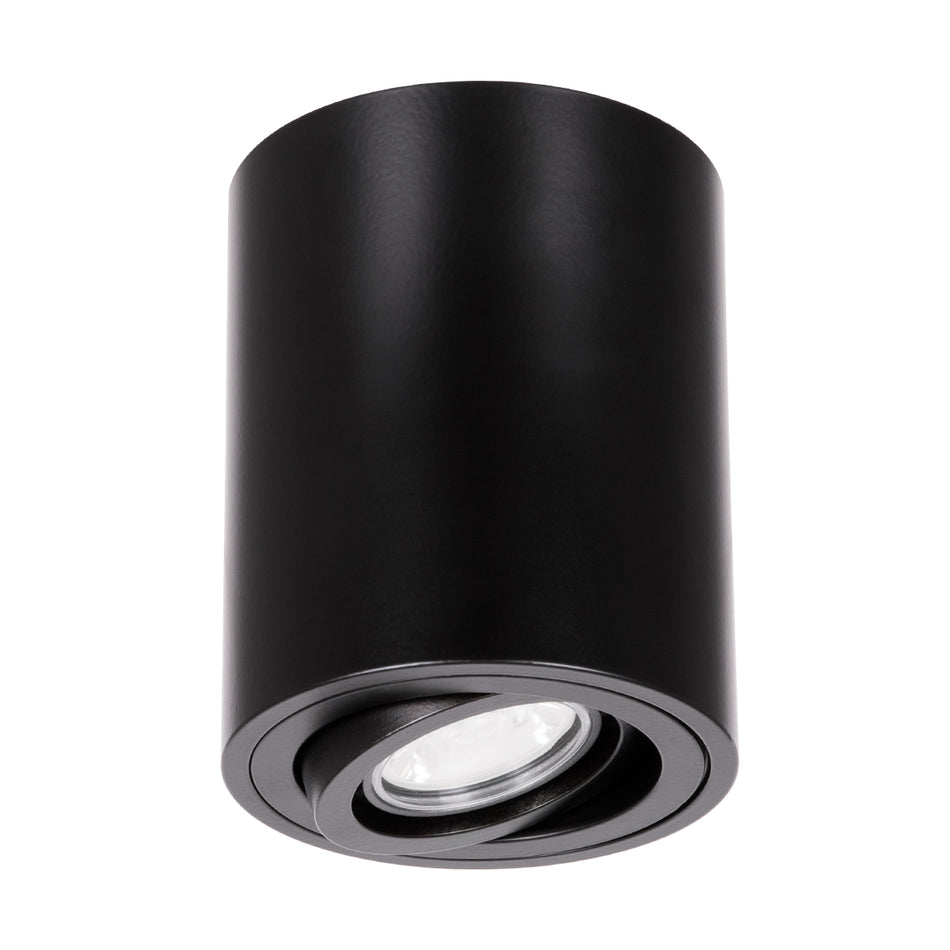 kelvo® AKIRA 60617 Κινούμενο Φωτιστικό Downlight Σποτ για Λάμπα MR16 με Ντουί 1 x GU10 AC 220-240V IP44 - Μαύρο Ματ - Μ8 x Π8 x Υ10cm