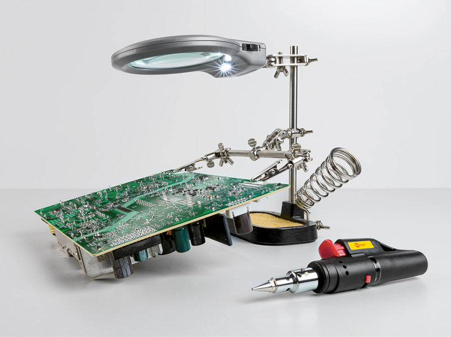 GOOBAY μεγεθυντικός φακός 51226 με clips συγκράτησης, 2x, LED φωτισμός