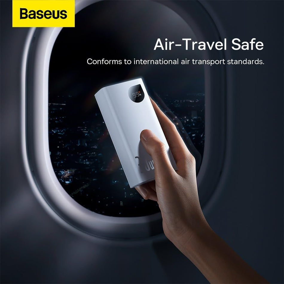 Baseus Adaman2 Power Bank 10000mAh 30W με 2 Θύρες USB-A και Θύρα USB-C Power Delivery Λευκό