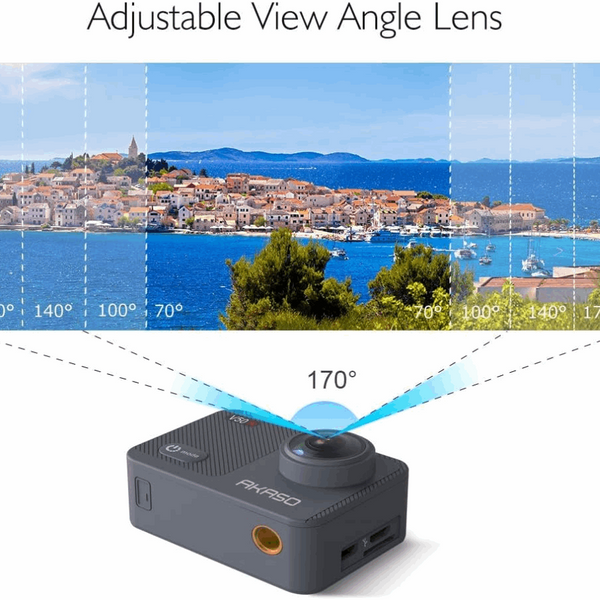 (New Version)Akaso V50X Action Camera 4K/30fps UHD, Με 2 Μπαταρίες, Σταθεροποίηση Εικόνας, Αδιάβροχη, Wifi