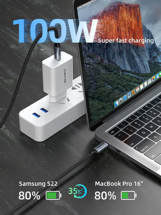 CABLETIME καλώδιο USB-C CT-CMCM2, USB 3.1, 100W, 20Gbps, 4K, 1.5m, μαύρο