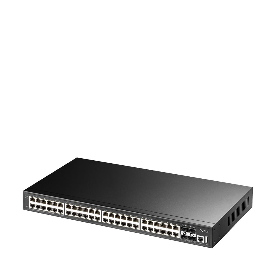 CUDY Switch GS5048S4 48-GbE 4-SFP+ L3 Managed Gigabit