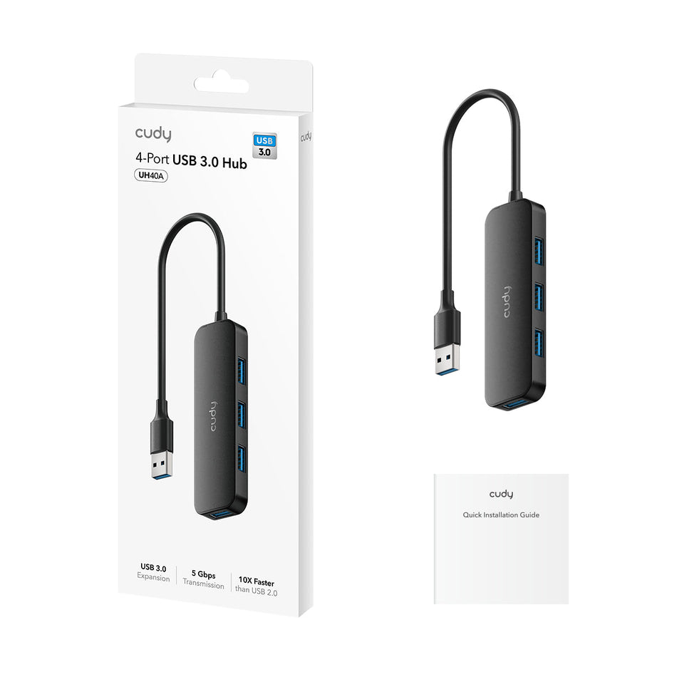 CUDY USB 3.0 Hub UH40A 4-Port