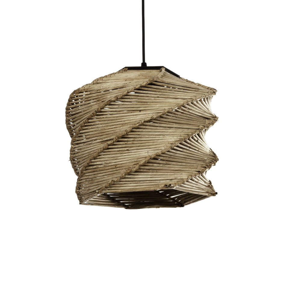 HUSLE 205-0045 Suspension Bohème avec Douille 1 x E27 AC 220-240V IP20 - Beige - L31 x P31 x H28cm