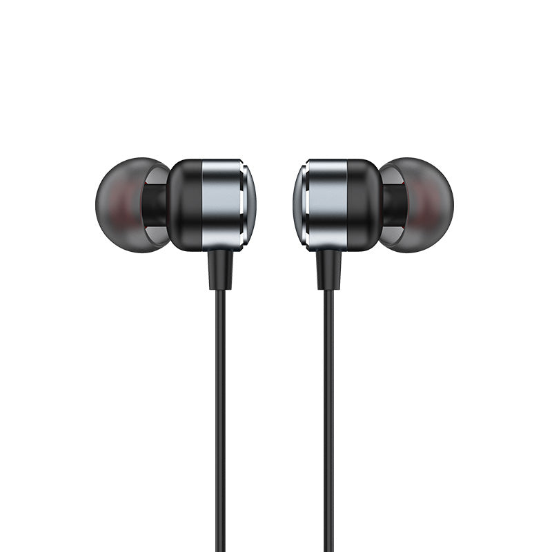 RECCI REP-L38 - Écouteurs filaires métalliques intra-auriculaires - Gris argenté