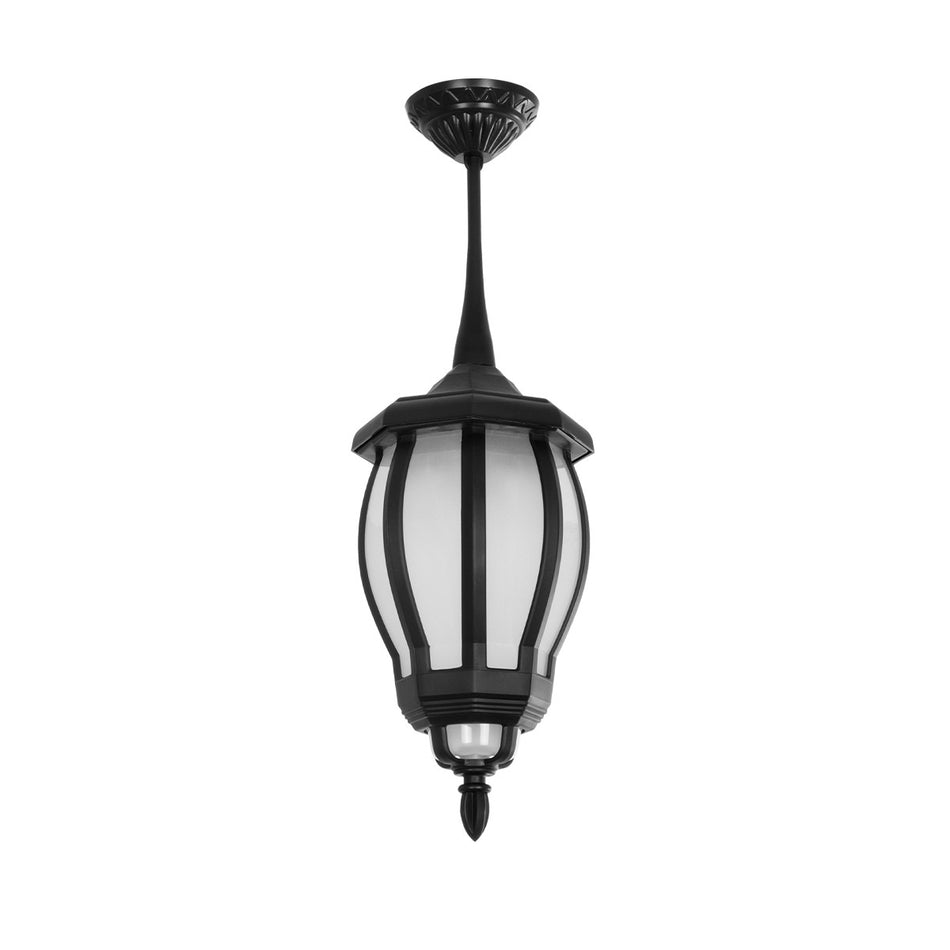 GLOBOSTAR® VERDI 203-0232 Vintage Φωτιστικό Οροφής με Ντουί 1 x E27 AC 220-240V IP44 - Μαύρο - Μ18 x Π18 x Υ33cm