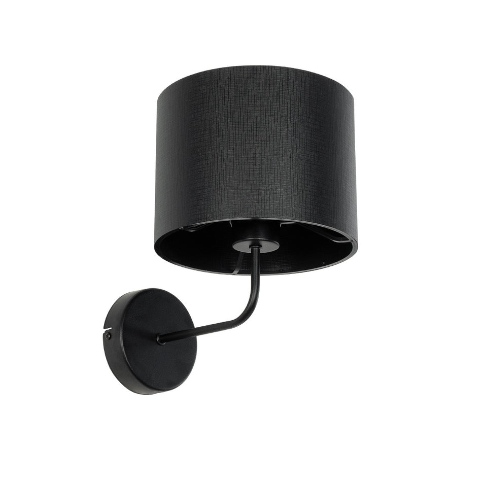 GLOBOSTAR® RALPH 203-0038 Vintage Φωτιστικό Τοίχου - Απλίκα με Ντουί 1 x E27 AC 220-240V IP20 - Μαύρο - Μ22 x Π29 x Υ30cm