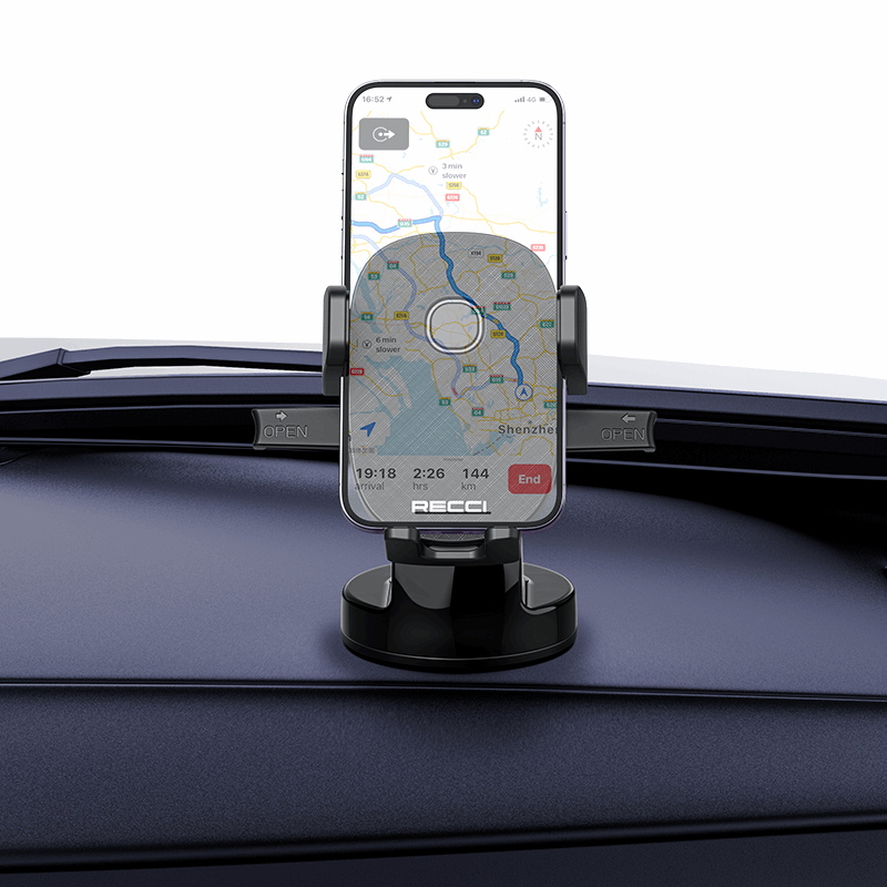 Recci RHO-C29 Multi Function Car Holder - Black