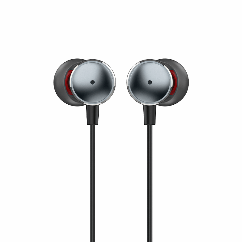 RECCI REP-L38 - Metal Wired Earphone In-ear Design - Silver Gray