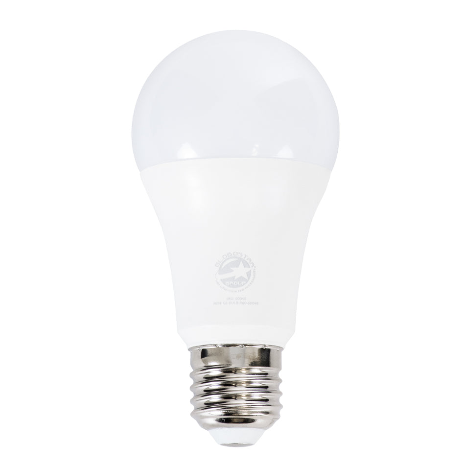 GLOBE 60033 Λάμπα E27 A60 LED 15W 1500lm 260°  IP20 Ψυχρό Λευκό 6000K - Lumileds SMD Chip - Λευκό Γαλακτερό - Μ6 x Π6 x Υ11.9cm - 3 Χρόνια Εγγύηση