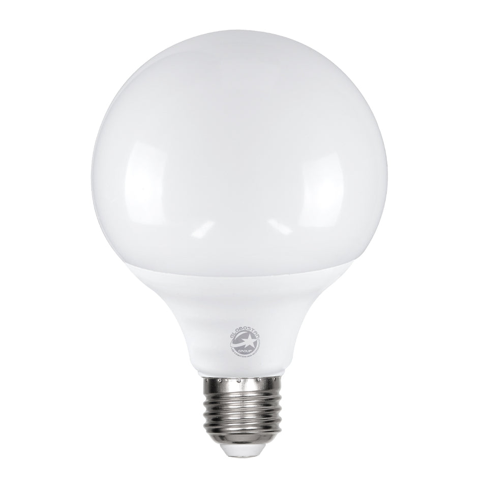 GLOBOSTAR® BUBBLE 60040 Λάμπα E27 G95 LED 15W 1455lm 260° AC 220-240V IP20 Φυσικό Λευκό 4500K - Lumileds SMD Chip - Λευκό Γαλακτερό - Μ9.5 x Π9.5 x Υ14cm - 3 Χρόνια Εγγύηση