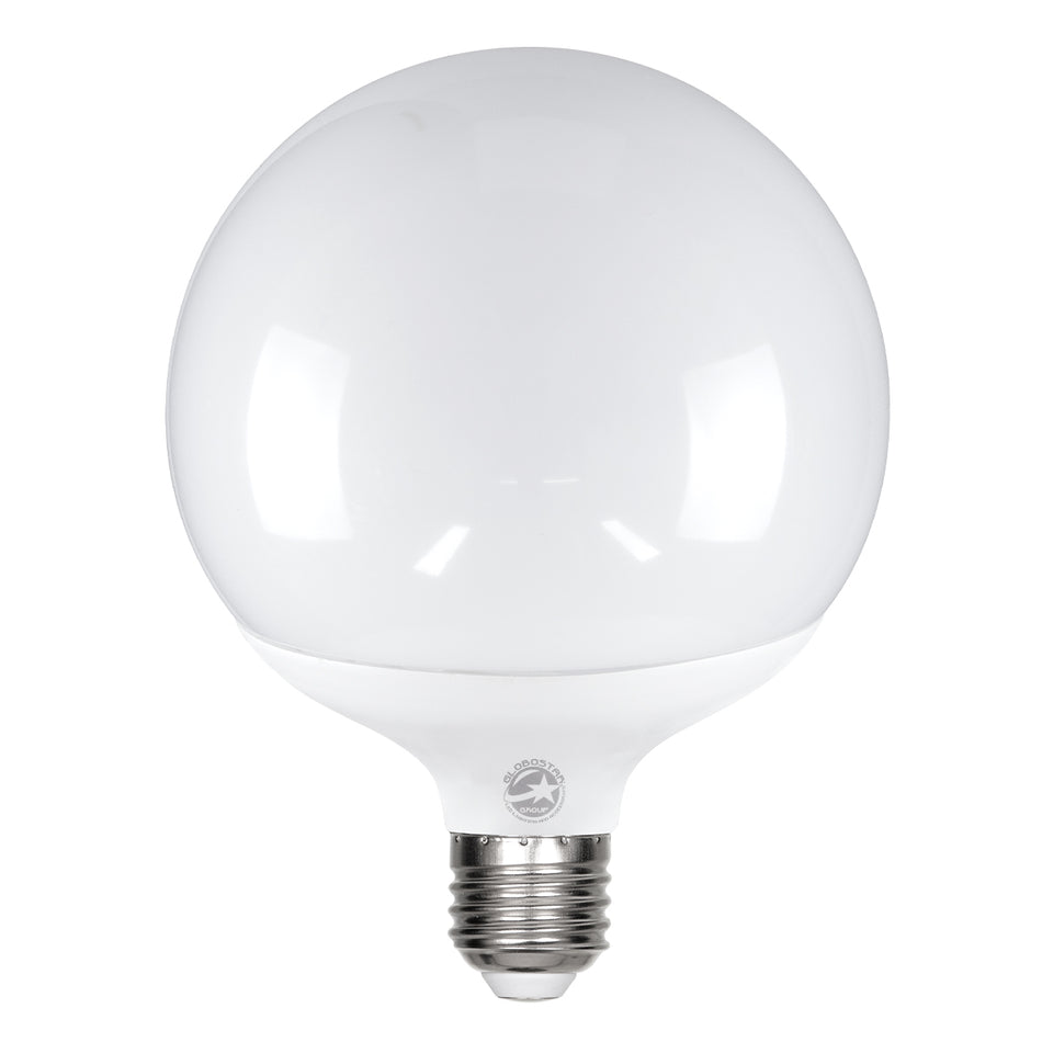 GLOBOSTAR® BUBBLE 60043 Λάμπα E27 G125 LED 20W 1940lm 260° AC 220-240V IP20 Φυσικό Λευκό 4500K - Lumileds SMD Chip - Λευκό Γαλακτερό - Μ12.5 x Π12.5 x Υ16cm - 3 Χρόνια Εγγύηση
