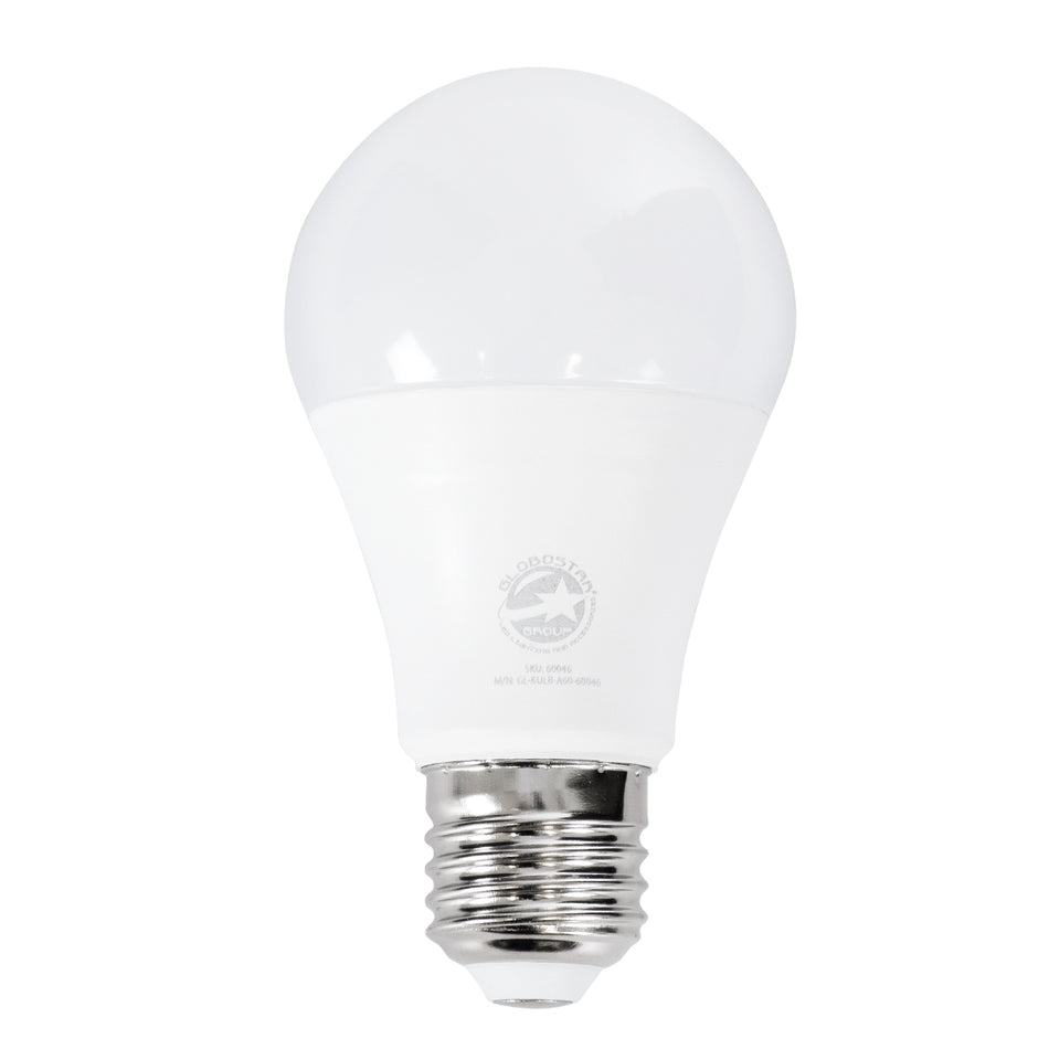 GLOBOSTAR® GLOBE 60046 Λάμπα E27 A60 LED 10W 970lm 260° AC 220-240V IP20 Φυσικό Λευκό 4500K Dimmable - Lumileds SMD Chip - Λευκό Γαλακτερό - Μ6 x Π6 x Υ11cm - 3 Χρόνια Εγγύηση