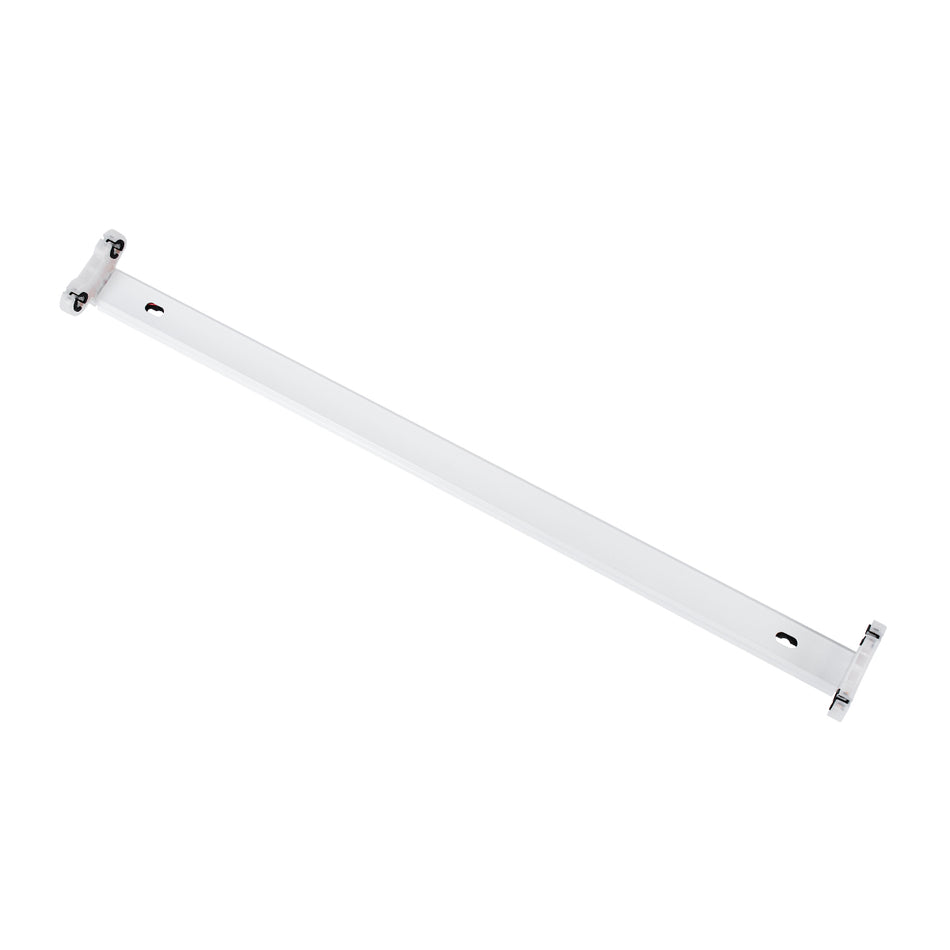 TUBATO 60151 Μεταλλικό Σκαφάκι για 2 x Λάμπες 60CM T8 G13 LED  IP20 Μ60 x Π7.2 x Υ4cm - 5 Χρόνια Εγγύηση