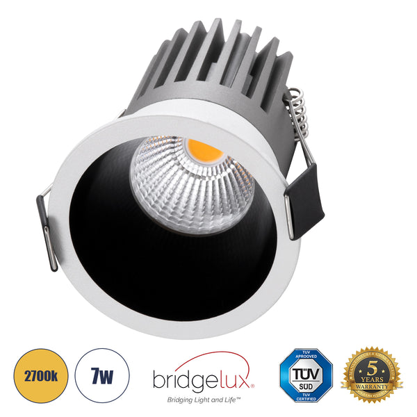 MICRO-B 60241 Χωνευτό LED Spot Downlight TrimLess Φ6cm 7W 875lm 38° AC 220-240V IP20 - Θερμό Λευκό 2700K - Bridgelux COB - 5 Years Warranty