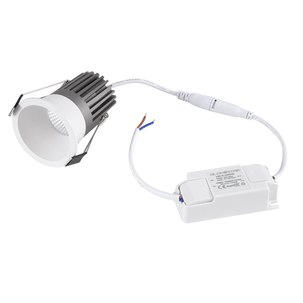 MICRO-B 60242 Χωνευτό LED Spot Downlight TrimLess Φ6cm 7W 910lm 38° AC 220-240V IP20 - Φυσικό Λευκό 4500K - Bridgelux COB - 5 Years Warranty