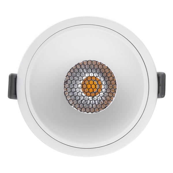 PLUTO-B 60260 Χωνευτό LED Spot Downlight TrimLess Φ10.4cm 15W 1950lm 38° AC 220-240V IP20 - Στρόγγυλο - Λευκό & Anti-Glare HoneyComb - Φυσικό Λευκό 4500K - Bridgelux COB - 5 Years Warranty