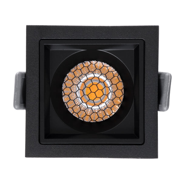 PLUTO-S 60268 Χωνευτό LED Spot Downlight TrimLess Μ6.4xΠ6.4cm 7W 910lm 38° AC 220-240V IP20 Anti-Glare HoneyComb - Φυσικό Λευκό 4500K - Bridgelux COB - 5 Years Warranty