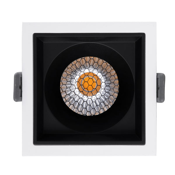 PLUTO-M 60270 Χωνευτό LED Spot Downlight TrimLess Μ8.4xΠ8.4cm 10W 1300lm 38° AC 220-240V IP20 Anti-Glare HoneyComb - Φυσικό Λευκό 4500K - Bridgelux COB - 5 Years Warranty